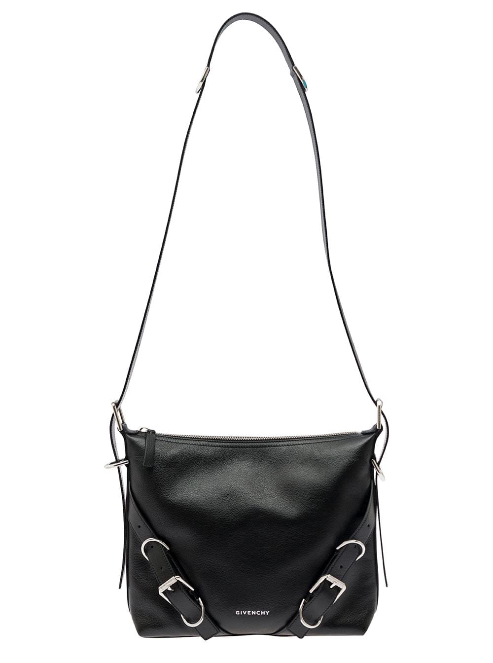 Givenchy Men 'Voyou' White Crossbody Bag With Logo And Buckle Detail In Leather Man - Maven Couture IncHandbags / Cross Body Bags