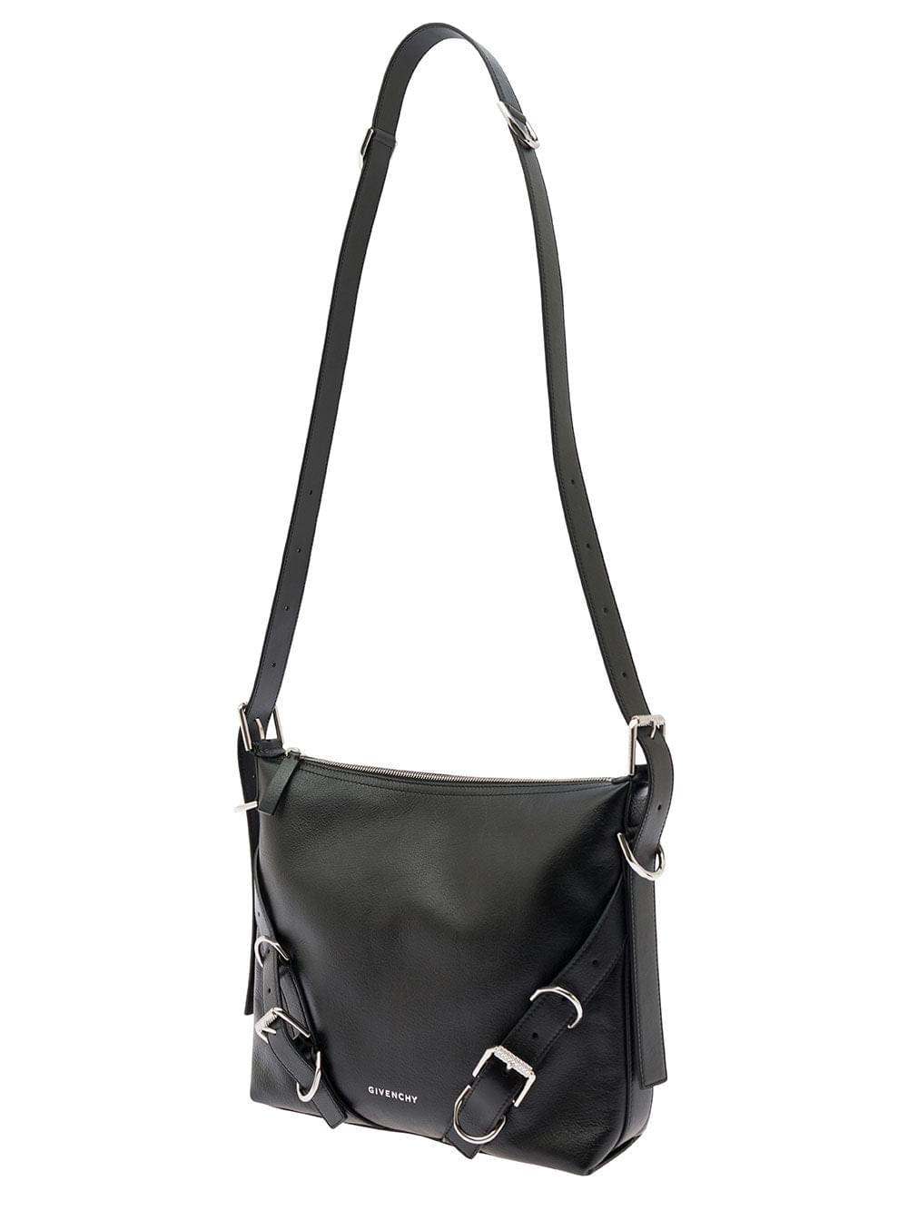 Givenchy Men 'Voyou' White Crossbody Bag With Logo And Buckle Detail In Leather Man - Maven Couture IncHandbags / Cross Body Bags