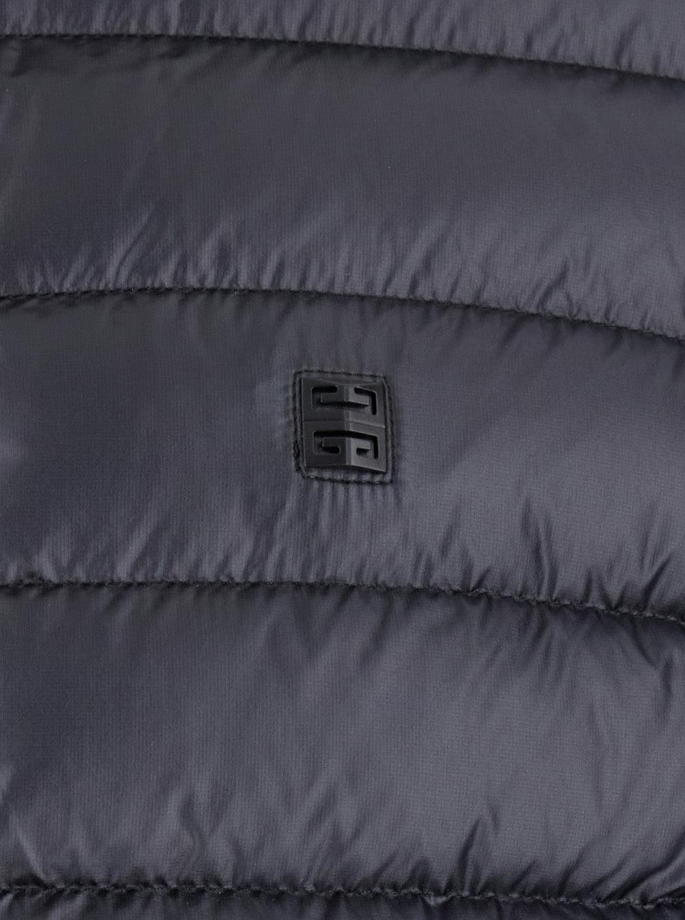 Givenchy Men Black High Neck Down Jacket With Logo Detail In Tech Fabric Man - Maven Couture IncOuterwear / Jackets