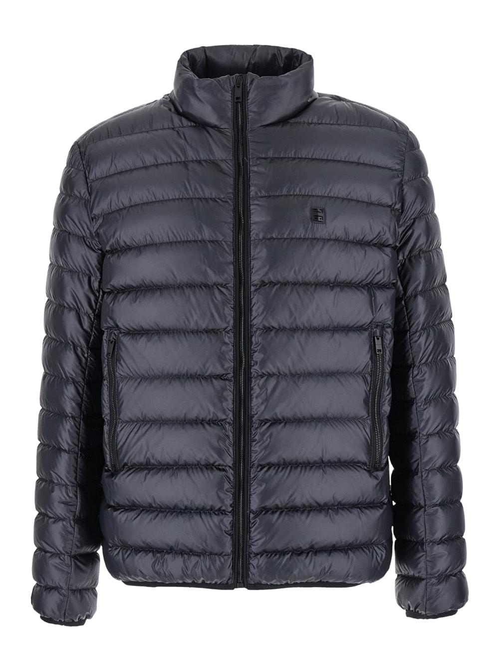 Givenchy Men Black High Neck Down Jacket With Logo Detail In Tech Fabric Man - Maven Couture IncOuterwear / Jackets