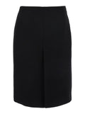 Gucci Women Black High Waist Skirt With Logo Lettering On Waist And Zip Puller In Wool Woman - Maven Couture IncBottoms / Skirts