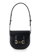 Gucci Women 'Gucci Horsebit 1955' Mini Black Shoulder Bag With Horsebit Detail In Leather Woman - Maven Couture IncHandbags / Cross Body Bags