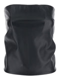 Sportmax Women 'Lindsey' Black Bandeau Top With V-Neck On The Back In Tech Fabric Woman - Maven Couture IncTops / Tee Shirts