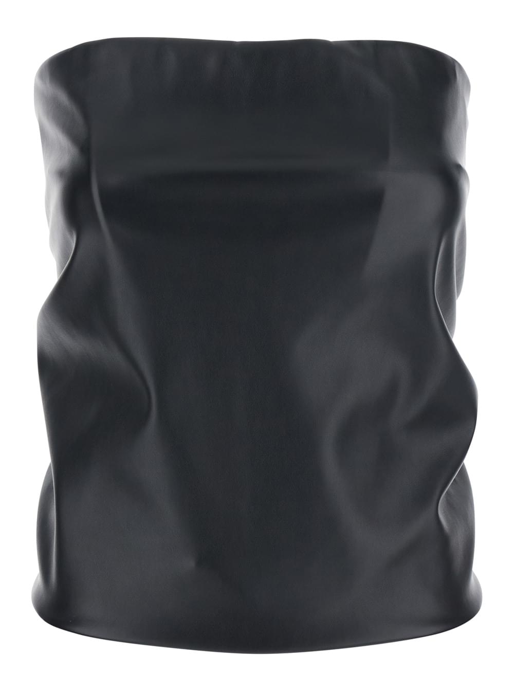 Sportmax Women 'Lindsey' Black Bandeau Top With V-Neck On The Back In Tech Fabric Woman - Maven Couture IncTops / Tee Shirts