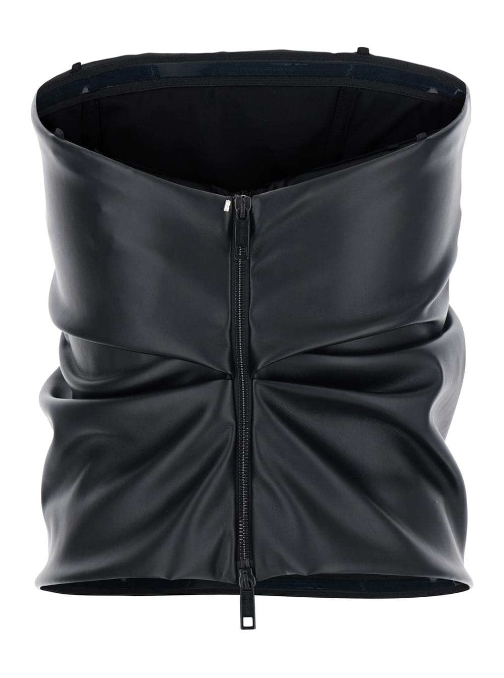 Sportmax Women 'Lindsey' Black Bandeau Top With V-Neck On The Back In Tech Fabric Woman - Maven Couture IncTops / Tee Shirts