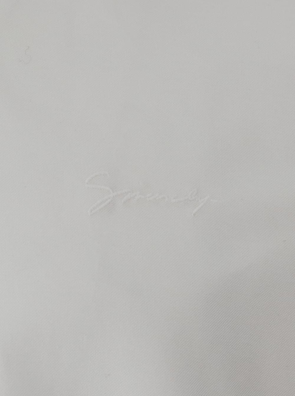 Givenchy Men White Shirt With Logo Embroidered On The Front In Cotton Man - Maven Couture IncTops / Blouses