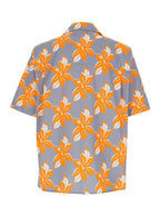 Gucci Men Multicolor Bowling Shirt With Cuban Collar And All-Over Floral Print In Cotton Man - Maven Couture IncTops / Blouses