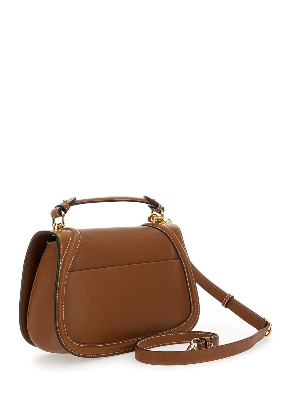 Gucci Women 'Blondie' Brown Handbag With Logo Detail On Front In Leather Woman - Maven Couture IncHandbags / Shoulder Bags