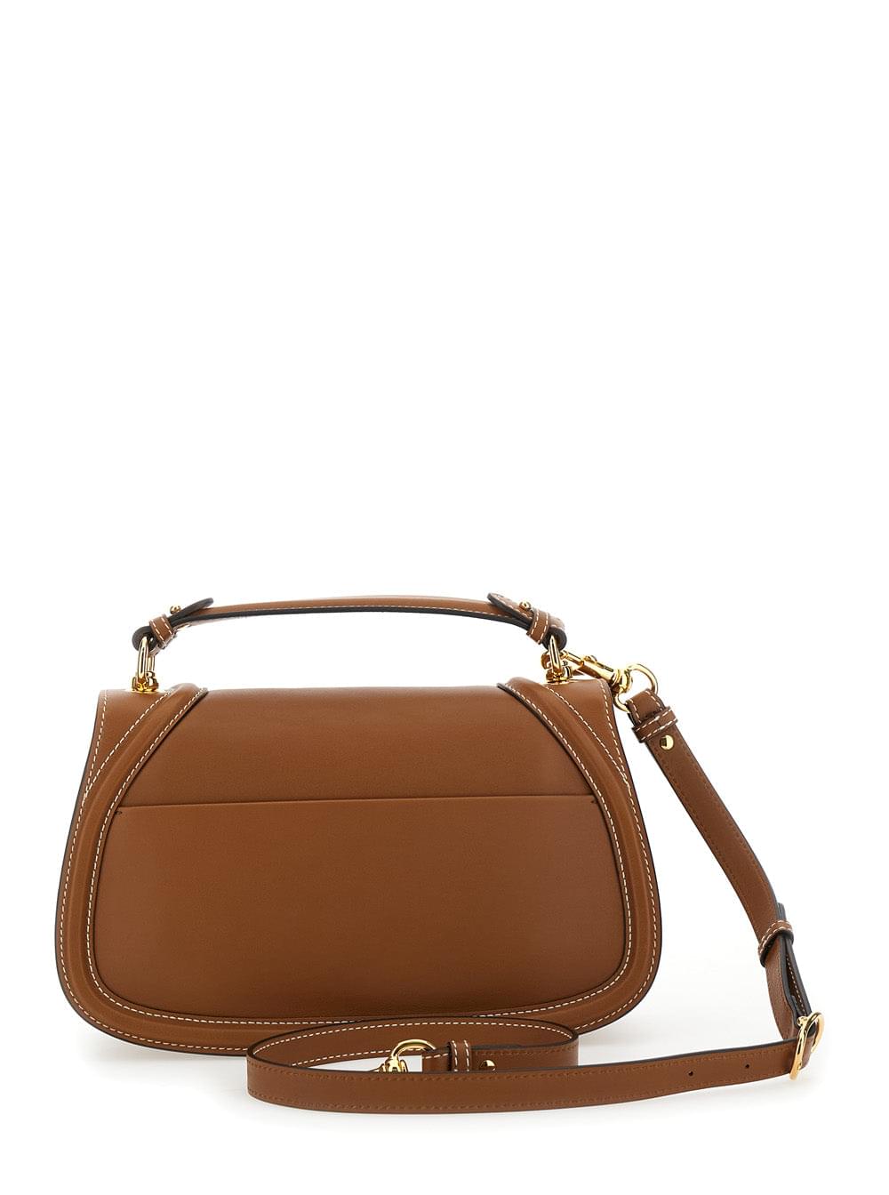Gucci Women 'Blondie' Brown Handbag With Logo Detail On Front In Leather Woman - Maven Couture IncHandbags / Shoulder Bags
