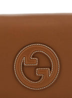 Gucci Women 'Blondie' Brown Handbag With Logo Detail On Front In Leather Woman - Maven Couture IncHandbags / Shoulder Bags