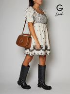 Gucci Women 'Blondie' Brown Handbag With Logo Detail On Front In Leather Woman - Maven Couture IncHandbags / Shoulder Bags