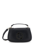 Gucci Women 'Blondie' Black Handbag With Gg Logo Plaque On The Front In Leather Woman - Maven Couture IncHandbags / Shoulder Bags