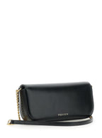 Alexander Mcqueen Women 'Skull Flower' Black Crossbody Bag With Chain-Link Shoulder Strap And Logo Plaque On The Front In Leather Woman - Maven Couture IncHandbags / Cross Body Bags