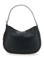 Alexander Mcqueen Women Black Shoulder Bag With Adjustable Shoulder Strap And T Buckle Closure On The Front In Leather Woman - Maven Couture IncHandbags / Cross Body Bags