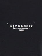 Givenchy Women Black Crewneck T-Shirt With Logo Lettering On Front And Rear In Cotton Woman - Maven Couture IncTops / Tee Shirts