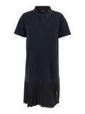 Balenciaga Women Black Layered Dress With Polo Shirt Style Collar And Safety Pin Detail In Cotton Woman - Maven Couture IncDresses / Cocktail Dresses