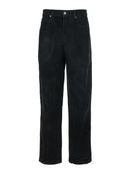 Isabel Marant Etoile Women 'Kelvina' Black Jeans With Logo Patch On The Rear And Tapered Leg In Denim Woman - Maven Couture IncBottoms / Pants