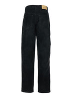 Isabel Marant Etoile Women 'Kelvina' Black Jeans With Logo Patch On The Rear And Tapered Leg In Denim Woman - Maven Couture IncBottoms / Pants