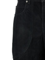 Isabel Marant Etoile Women 'Kelvina' Black Jeans With Logo Patch On The Rear And Tapered Leg In Denim Woman - Maven Couture IncBottoms / Pants