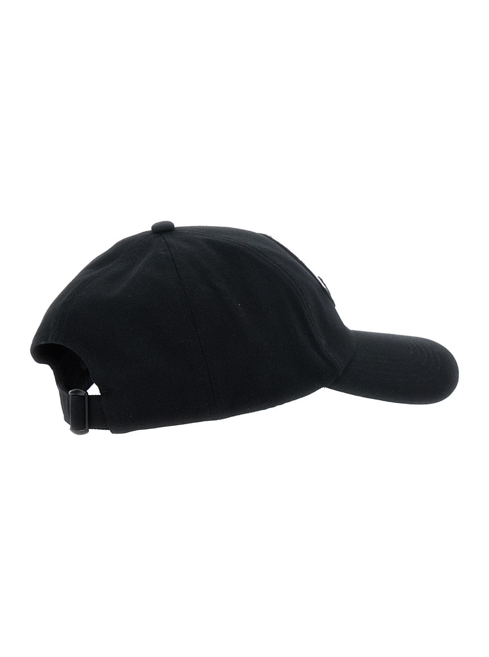 Moncler Women Black Baseball Cap With Logo Embroidery On The Front In Cotton Woman - Maven Couture IncAccessories / Miscellaneous