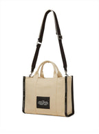 Marc Jacobs Women Handbag 'Medium Tote' With Contrasting Embroidered Logo In Ecoleather And Polyester Beige Women - Maven Couture IncHandbags / Shoulder Bags