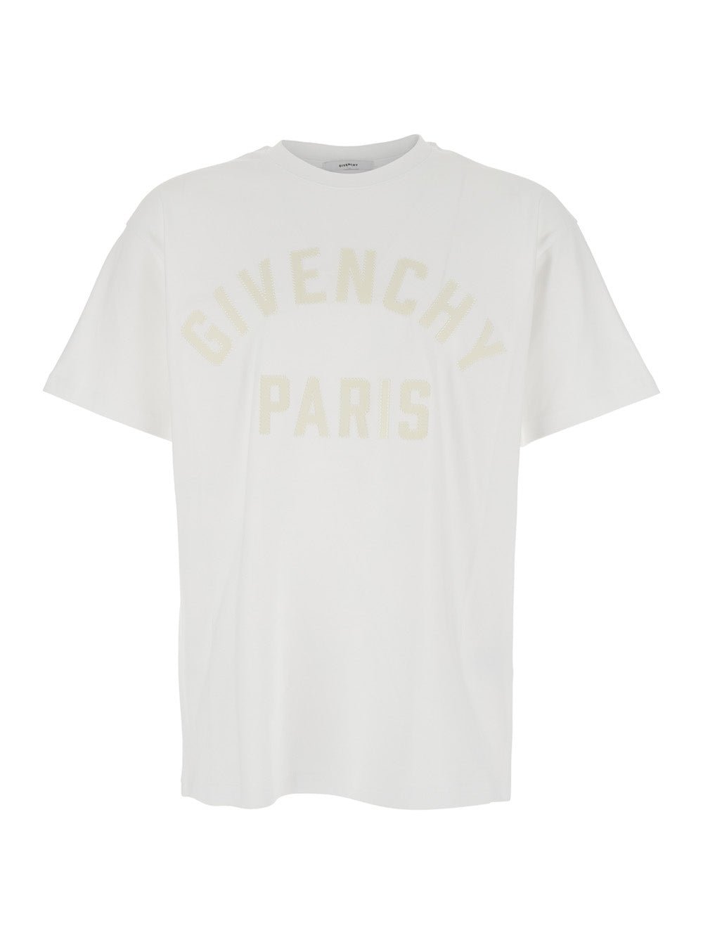 Givenchy Men White T-Shirt With Maxi Logo On The Front For Men - Maven Couture IncTops / Tee Shirts
