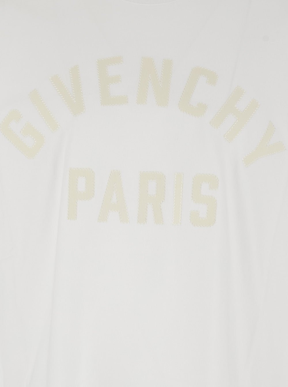 Givenchy Men White T-Shirt With Maxi Logo On The Front For Men - Maven Couture IncTops / Tee Shirts