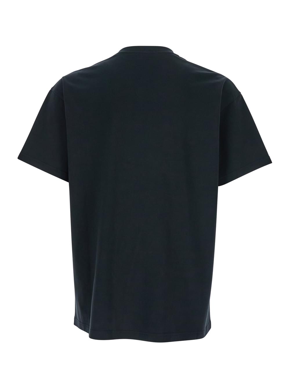 Givenchy Men Black T-Shirt With Logo Patch On The Front In Cotton For Men - Maven Couture IncTops / Tee Shirts