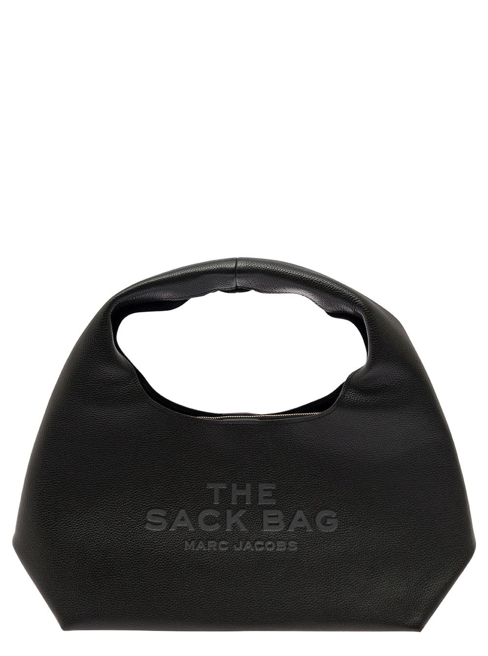 Marc Jacobs Women Shoulder Bag 'The Sack' With Logo Embossed In Black Pebbled Leather For Women - Maven Couture IncHandbags / Cross Body Bags