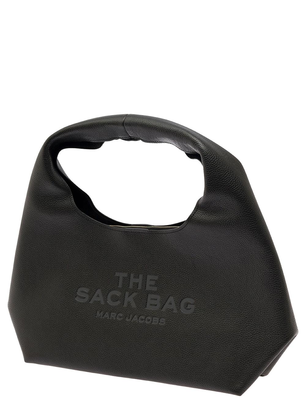 Marc Jacobs Women Shoulder Bag 'The Sack' With Logo Embossed In Black Pebbled Leather For Women - Maven Couture IncHandbags / Cross Body Bags
