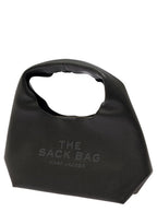 Marc Jacobs Women Shoulder Bag 'The Sack' With Logo Embossed In Black Pebbled Leather For Women - Maven Couture IncHandbags / Cross Body Bags