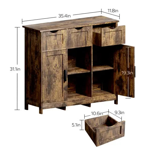 Luxurious wooden storage cabinets for elegant living spaces