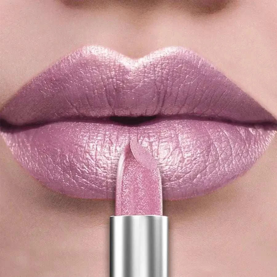 21Colors Bold & Intense Glitter Shiny Metallic Lipstick Pearlescent Lip Tint,Long Lasting Lip Senior Matte Lip Makeup Gifts for