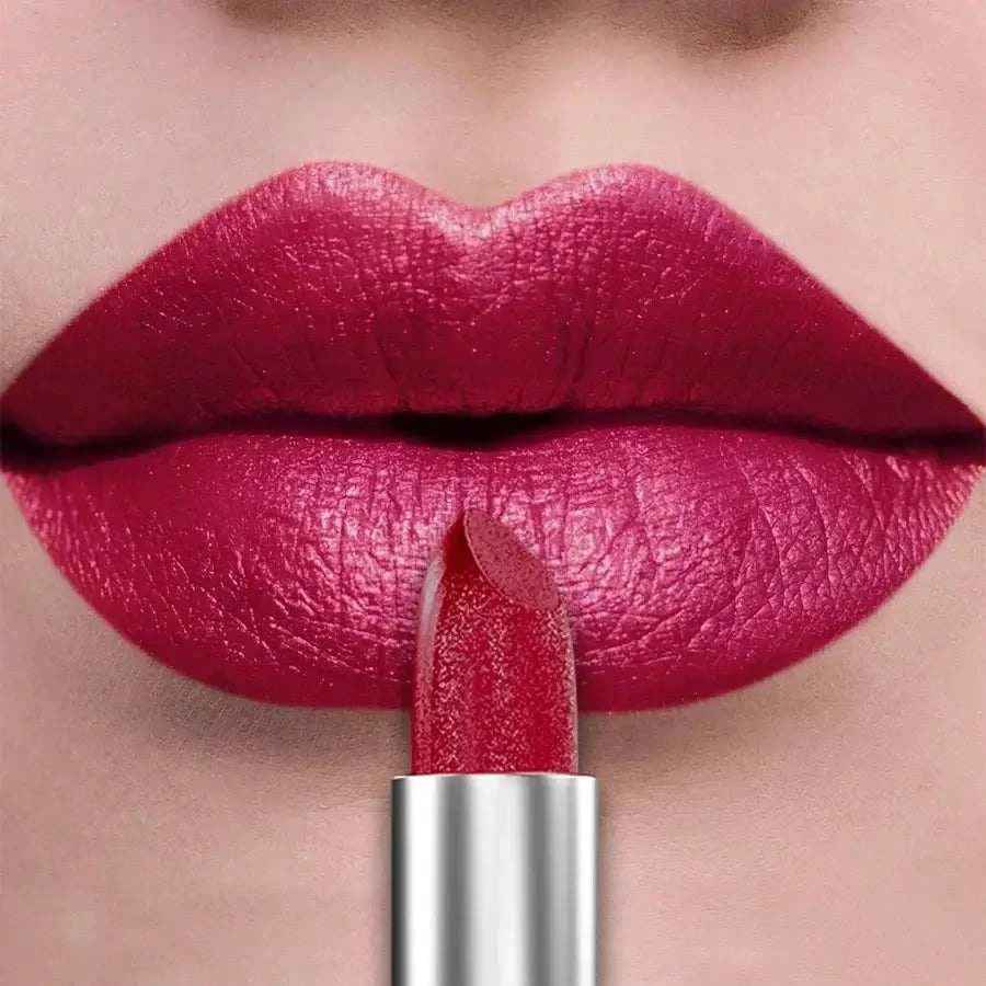 21Colors Bold & Intense Glitter Shiny Metallic Lipstick Pearlescent Lip Tint,Long Lasting Lip Senior Matte Lip Makeup Gifts for