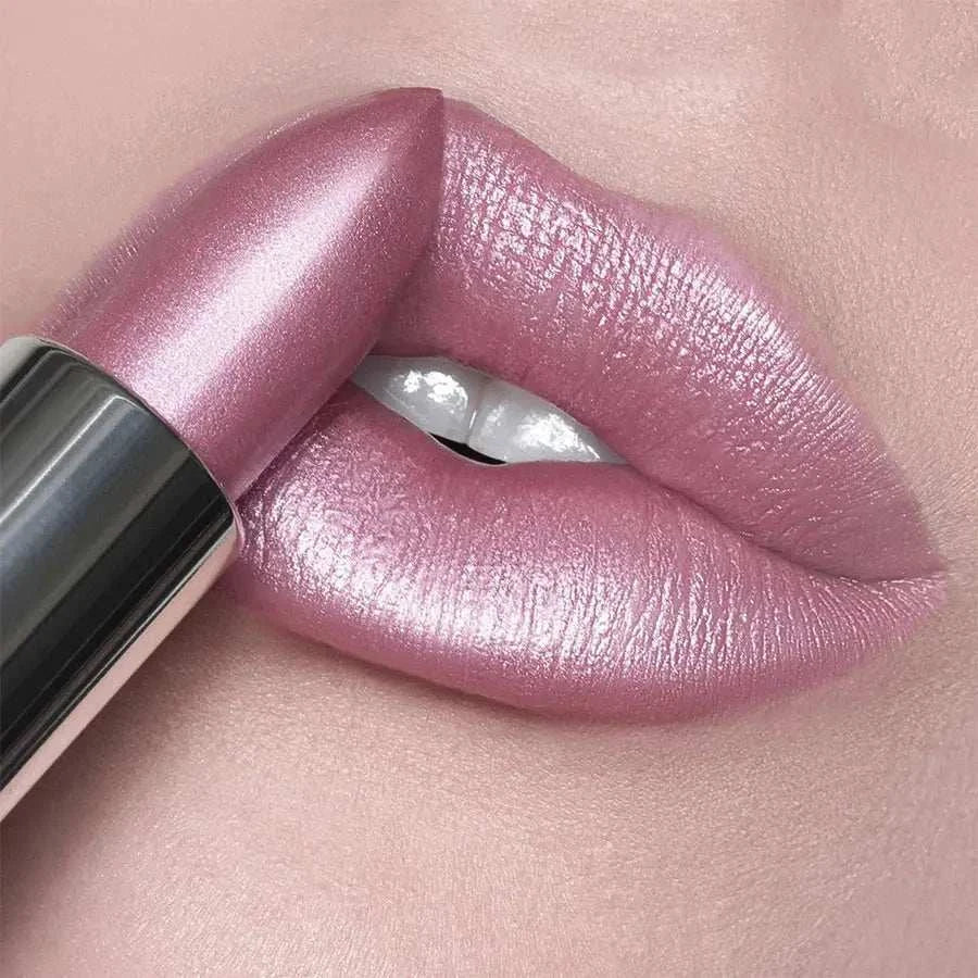 21Colors Bold & Intense Glitter Shiny Metallic Lipstick Pearlescent Lip Tint,Long Lasting Lip Senior Matte Lip Makeup Gifts for