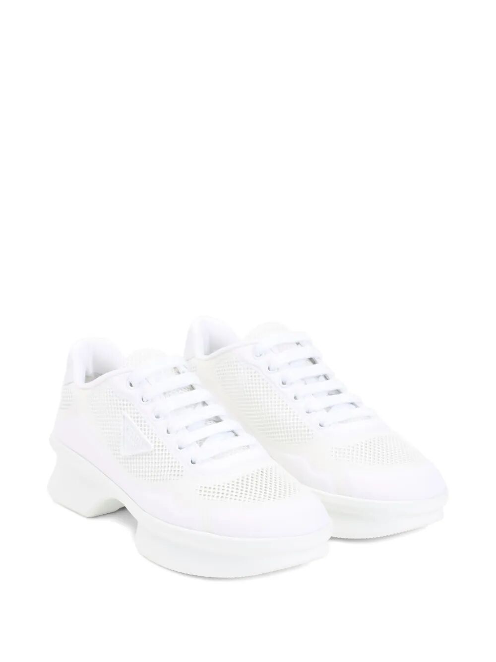 Prada Women Mesh And Re-Nylon Sneakers - Maven Couture IncShoes / Flats
