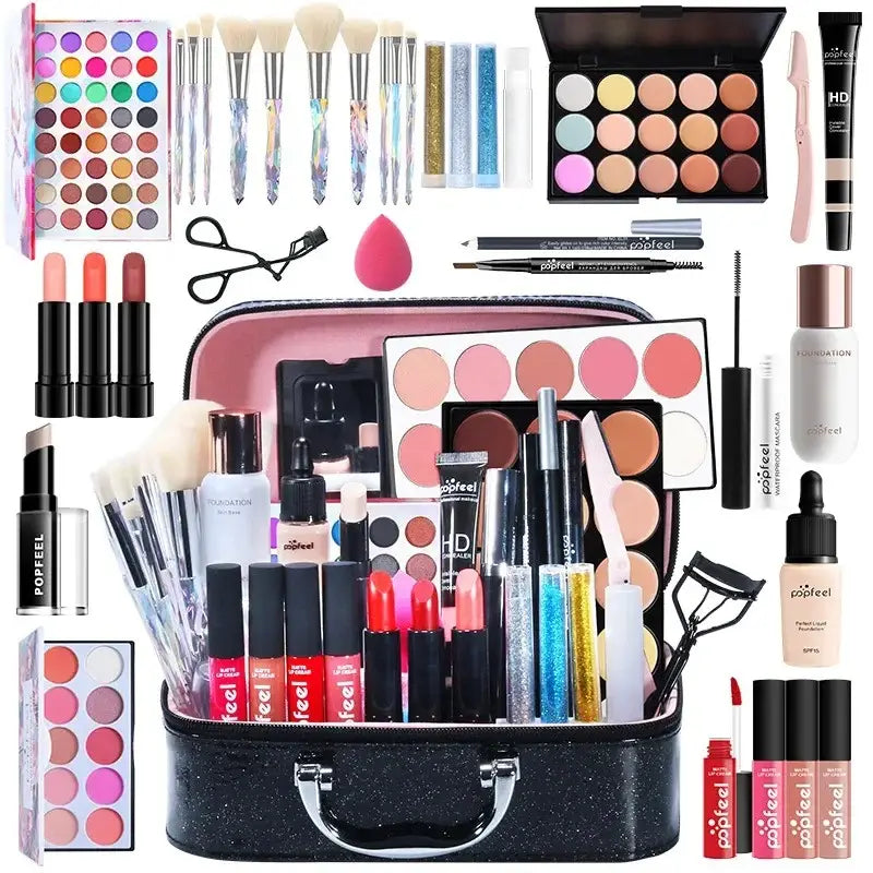 Luxury fashion for women beginner makeup set in elegant gift box