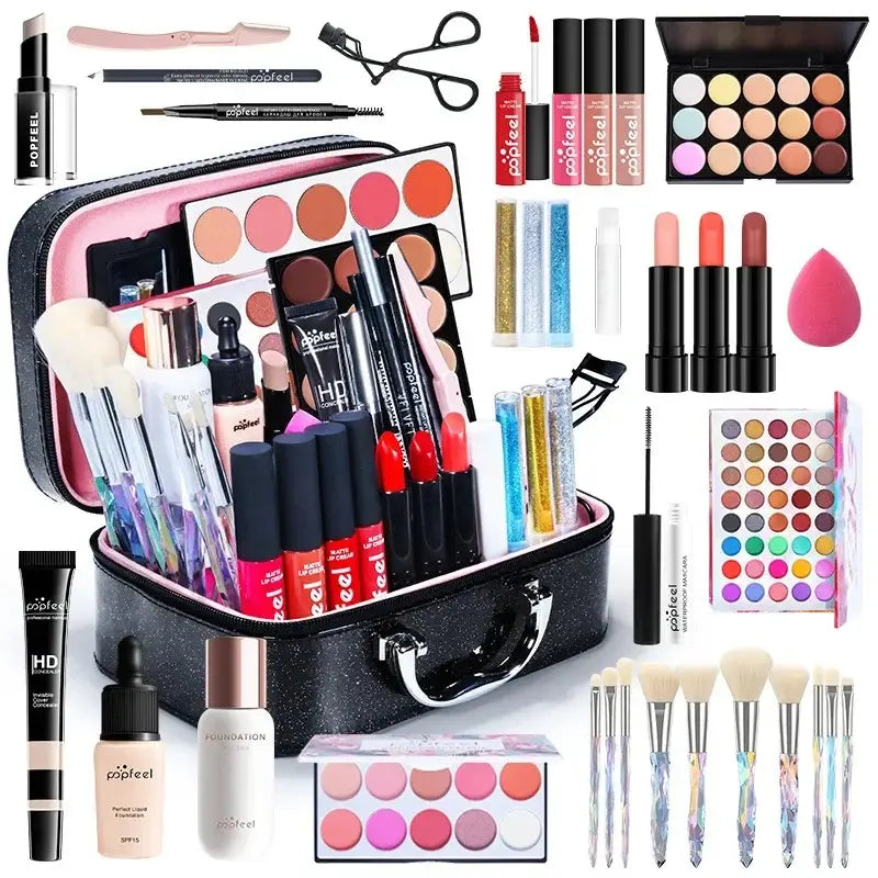 Luxury fashion for women beginner makeup set in elegant gift box