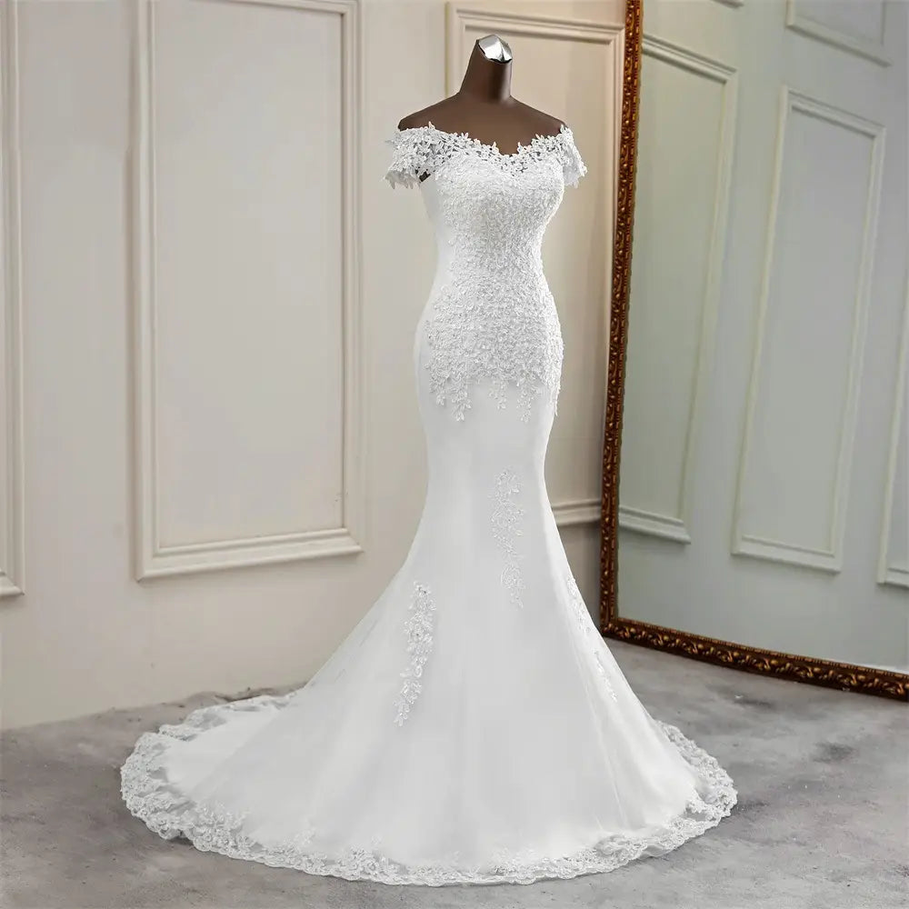 Exquisite lace mermaid wedding dress for luxury fashion for women