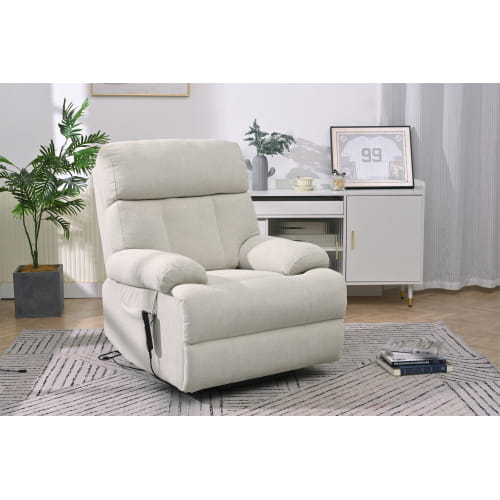 Experience luxury with the oversized power lift recliner chair