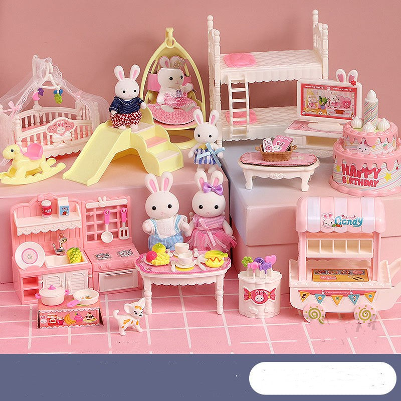 Bunny dollhouse room and scene playset — product image 6