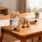 Percy 2.0 Golden British Short Hair Cat- Breathing Heartbeat Pur,Voice Robotic Cat - Maven Couture IncPERCY