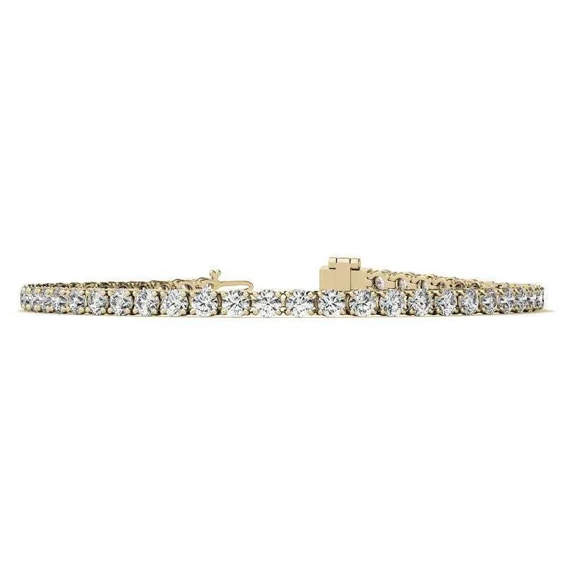 2CTW Created Moissanite Tennis Bracelet - Sterling Silver, 7" Length, White or 14K Gold Plated - Maven Couture IncBracelets