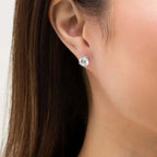 3.50 CTW Lab Grown Round Diamond Stud Earrings in 14k Gold – G/VS AGI Certified - Maven Couture IncLab Grown
