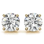 3.50 CTW Lab Grown Round Diamond Stud Earrings in 14k Gold – G/VS AGI Certified - Maven Couture IncLab Grown