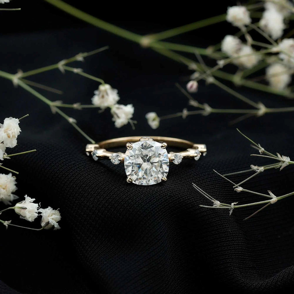 3 Carat IGI Certified Lab Grown Diamond Cushion Cut Engagement Ring for Women