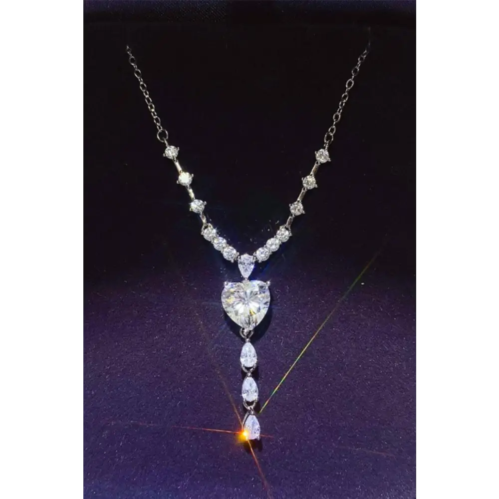 Exquisite 3 carat moissanite necklace for luxury fashion enthusiasts $241 1-piece each exquisite piece of moissanite