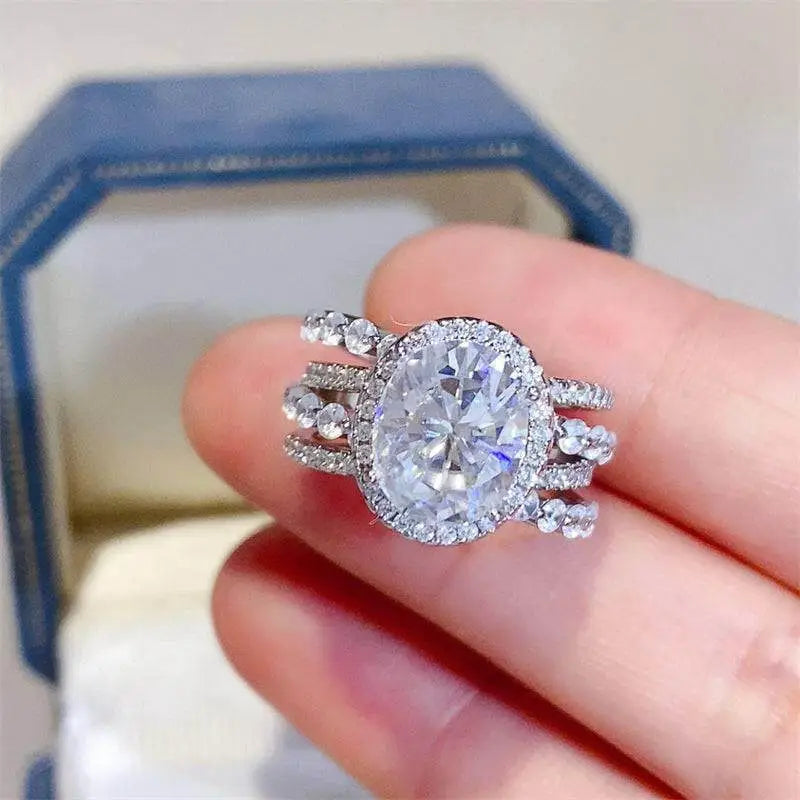 Exquisite 3 carat moissanite ring for luxury fashion and exclusive jewelry $250 1-piece this exquisite moissanite