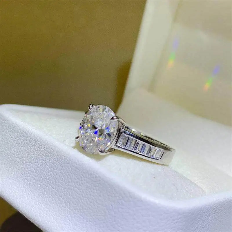 Elegance unveiled moissanite sterling silver ring for luxury fashion $250 1-piece this exquisite moissanite jewelry