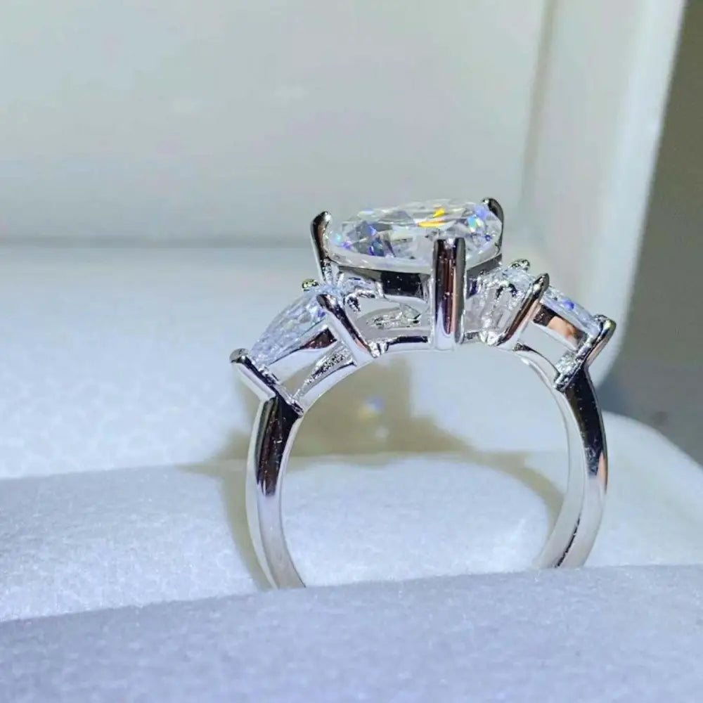 Exquisite 3 carat moissanite ring in 925 sterling silver for luxury fashion $294 every exquisite piece of moissanite